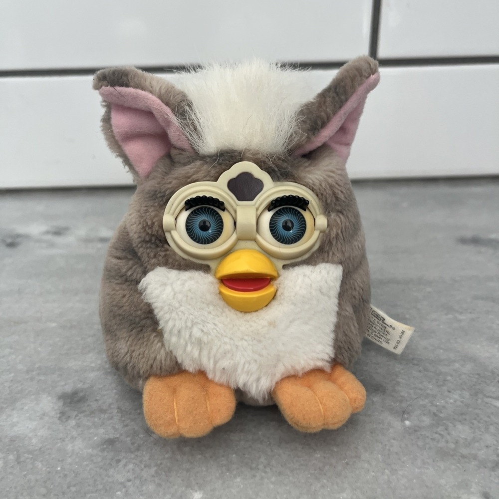 Vintage Furby‎ Buddies "UP DOWN" Plush Beanbag 1999 Tiger Y2K